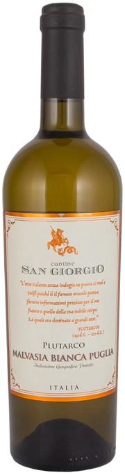 Вино Cantine San Giorgio Plutarco Malvasia Bianca Puglia IGP  2018 750 мл 13%