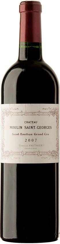 Вино Chateau Moulin Saint-Georges Saint-Emilion Grand Cru  2007 750 мл