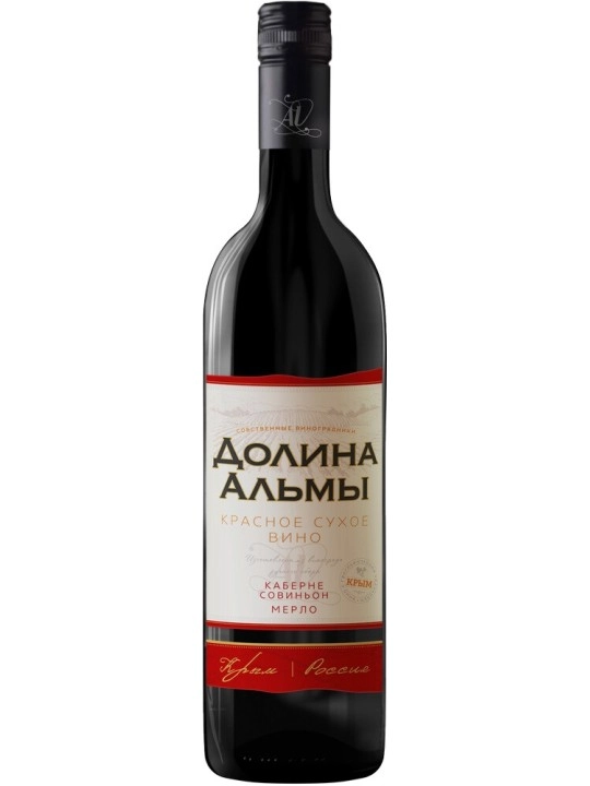 Вино Долина Альмы Каберне Совиньон-Мерло   750 мл   14,5 %