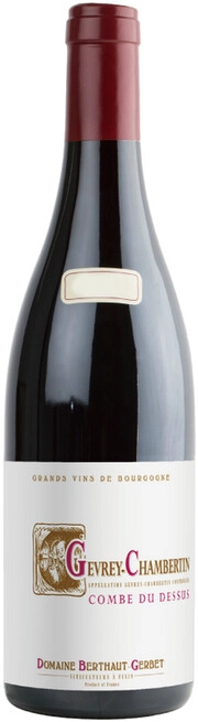 Вино Domaine Berthaut-Gerbet Gevrey-Chambertin AOC Combe du Dessus   2019 750 мл