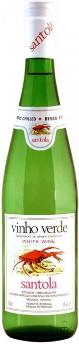 Вино Messias, "Santola" Vinho Verde DOC, Мессиас "Сантола" DOC Виньо Верде белое п/сух 750 мл 9%