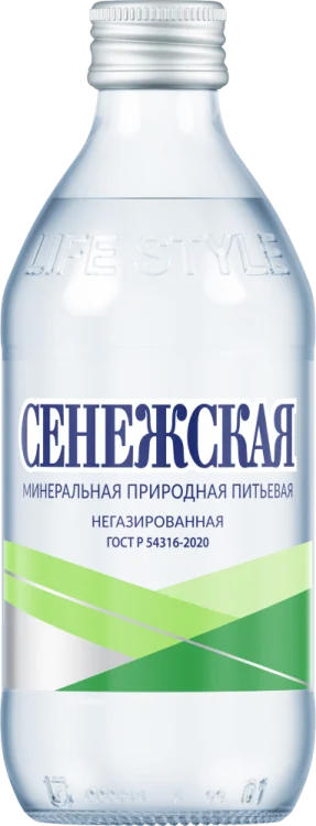 Вода природная питьевая Сенежская  негазированная стекло  330 мл