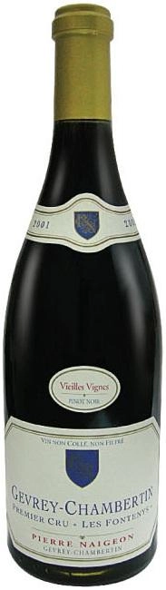 Вино Pierre Naigeon  Gevrey Chambertin 1er Cru Les Fontenys Vieilles Vignes AOC  2011 750 мл