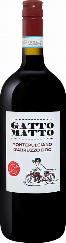 Вино Villa degli Olmi Gatto Matto  Montepulciano d’Abruzzo  Вилла Дельи Ольми  Гатто Матто Монтепульчано д’Абруццо  2020  1500 мл