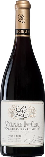 Вино Lucien Le Moine Volnay 1er Cru Carelle Sous La Chapelle AOC  2022  750 мл