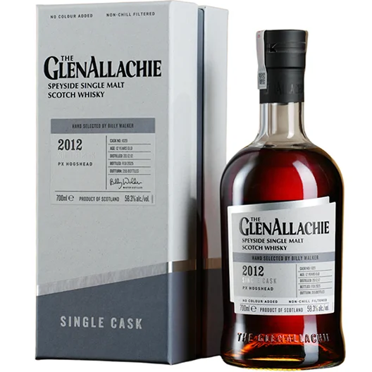 Виски   GlenAllachie  ГЛЕНАЛЛАХИ СИНГЛ КАСК ПЕДРО ХИМЕНЕС ХОГСХЕД 2012 п/у  700 мл  58,3 %