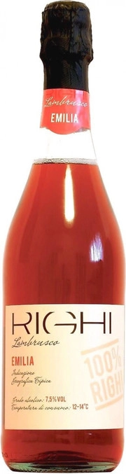 Игристое вино Righi  Lambrusco Rosato  Emilia IGT  750 мл