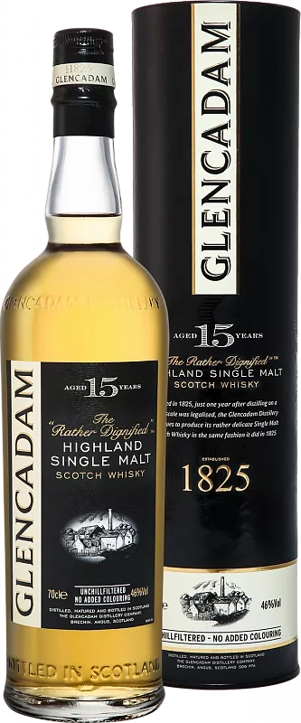 Виски Glencadam Highland Single Malt Scotch Whisky 15 y.o. gift box 40% 700 мл
