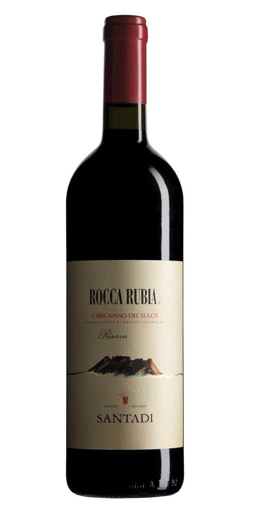 Вино Santadi  Rocca Rubia Carignano del Sulcis Riserva DOC Сантади  Рокка Рубия Кариньяно дель Сульчис Ризерва 2014 750 мл