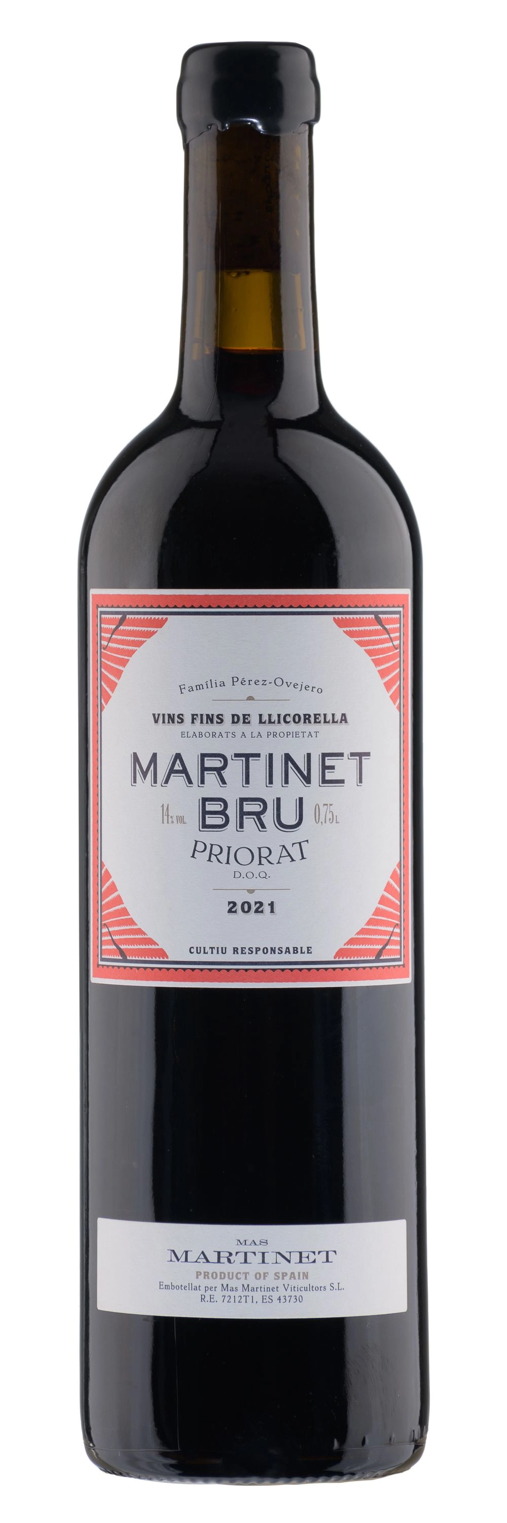 Вино Mas Martinet Martinet Bru Priorat DOQ 2021 750 ml