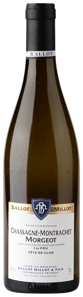 Вино Domaine Ballot Millot Chassagne-Montrachet Morgeot 1er Cru Tête de Clos  2016 750 мл 13,5%