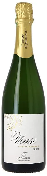 Игристое вино Cremant de Bordeaux AOC Muse La Faviere Brut  750 мл  