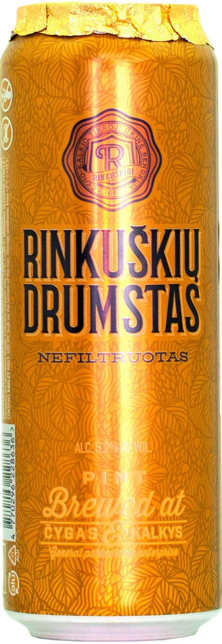 Пиво   Rinkuskiu Drumstas  Ринкушкю Друмстас  ж/б  500 мл