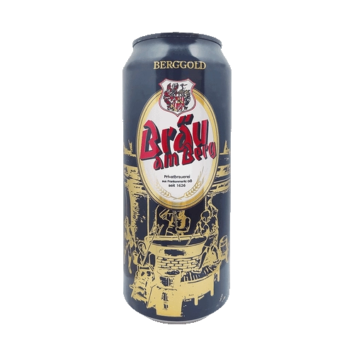 ПИВО  Brau am Berg Berggold  БРОЙ АМ БЕРГ БЕРГГОЛЬД ж/б  500 мл