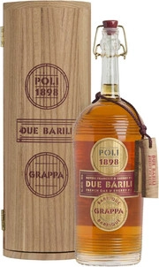 Граппа Poli  Due Barili  wooden tube  700 мл