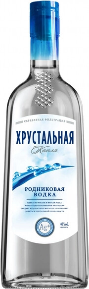 Водка Хрустальная капля Родниковая 250 мл