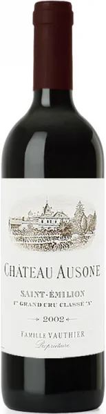 Вино Chateau Ausone Saint-Emilion AOC 1er Grand Cru Classe  A  Шато Озон  Сент-Эмилион Премьер Гран Крю Классе  А  2002 750 мл