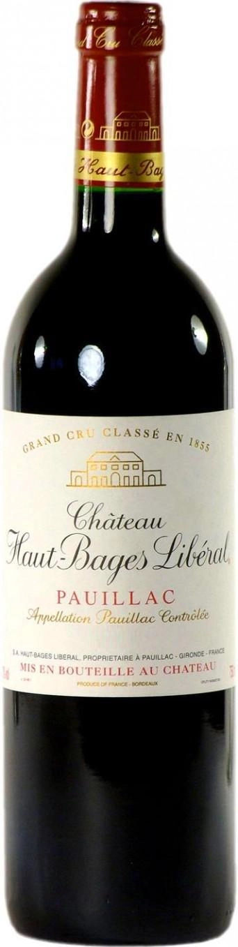 Вино Chateau Haut-Bages Liberal Grand Cru Classe Pauillac AOC  2015 750 мл 13%