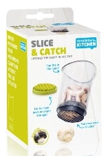 Устройство VacuVin Slice & Catch B для нарезки овощей, цвет: черно / зеленый,