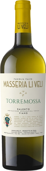 Вино Li Veli Torremossa Fiano   Ли Вели Торремосса Фьяно  2023 750  мл