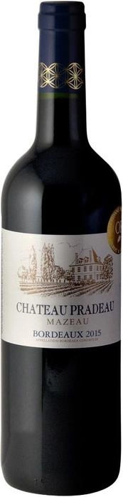 Вино Chateau Pradeau Mazeau Bordeaux AOC 2015 750 мл