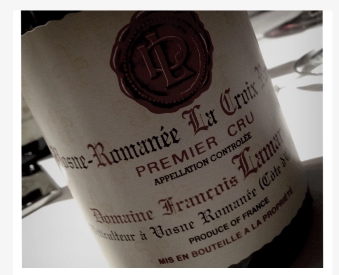 Вино Domaine Francois Lamarche  Vosne-Romanee Premier Cru La Croix Rameau   2017 750 мл  13,5%