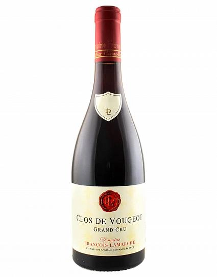 Вино   Domaine Francois Lamarche Clos de Vougeot Grande Cru AOC  Домен Франсуа Ламарш Кло де Вужо Гран Крю 2018 750 мл
