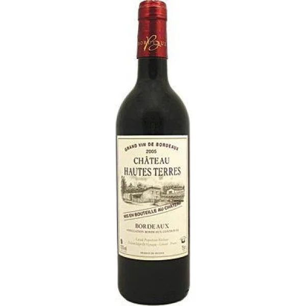 Вино Chateau Hautes Terres, Шато От Терр кр. сух. 2007 0.75 12.5% (6)