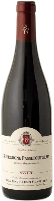 Вино Domaine Bruno Clavelier Bourgogne Passetoutgrain AOC Vieilles Vignes  2018 750 мл 12,5%