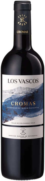 Вино Los Vascos  Cromas Carmenere Gran Reserva  Лос Васкос  Кромас Карменере Гран Ресерва  2019  750 мл 14,5%