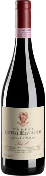 Вино Poderi Luigi Einaudi  Barolo  Costa Grimaldi Подери Луиджи Эйнауди  Бароло  Коста Гримальди 2005 750 мл