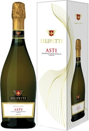 Игристое вино Perlino Optima  Filipetti  Asti DOCG  gift box  750 мл