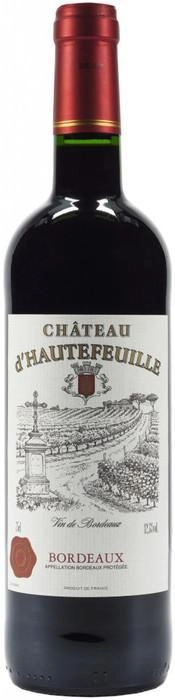 Вино Maison Bouey Chateau d'Hautefeuille Bordeaux AOC  Шато д'Отфёй 750 мл