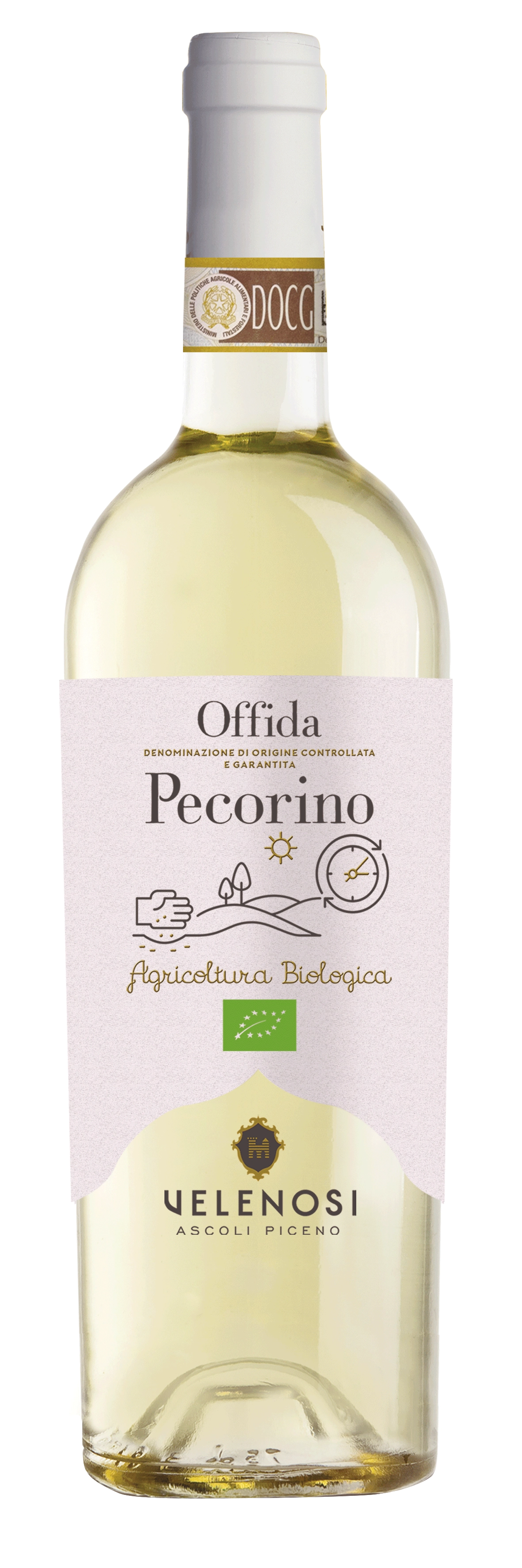 Вино Velenosi  Offida Pecorino DOCG Веленози  Оффида Пекорино  2018 750 мл