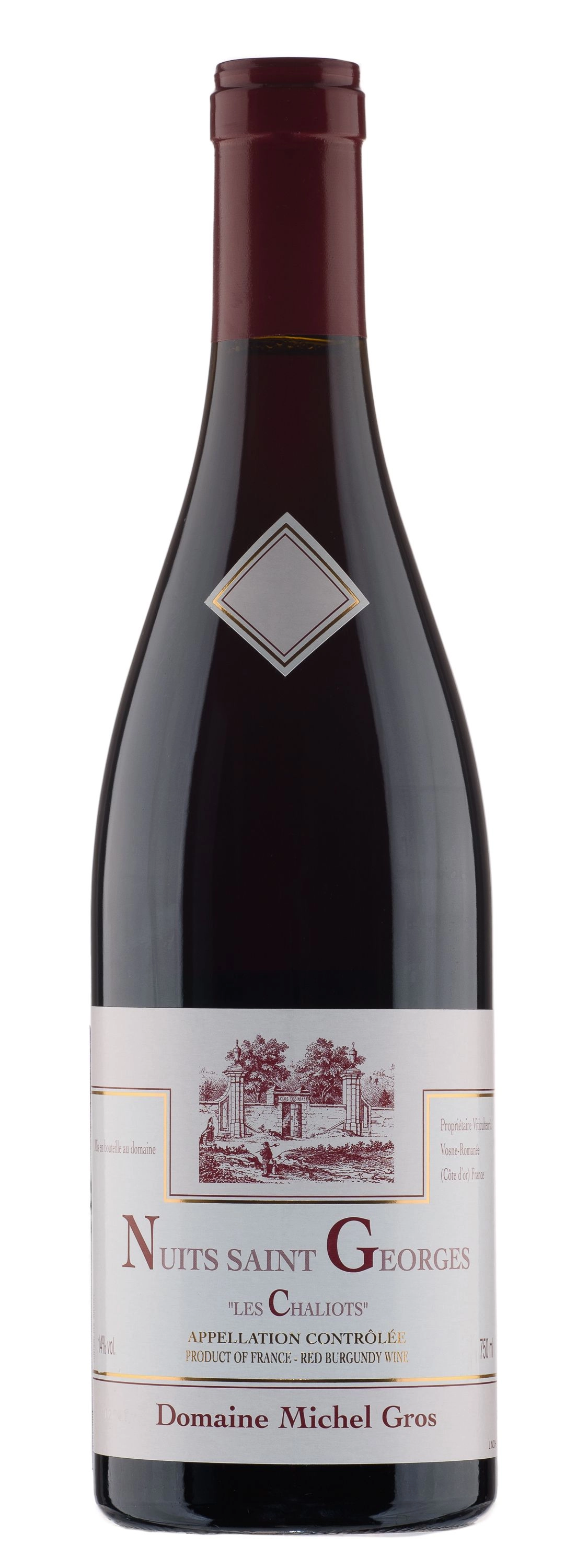 Вино Domaine Michel Gros Nuits Saint Georges Les Chaliots 2020 750 ml  14%