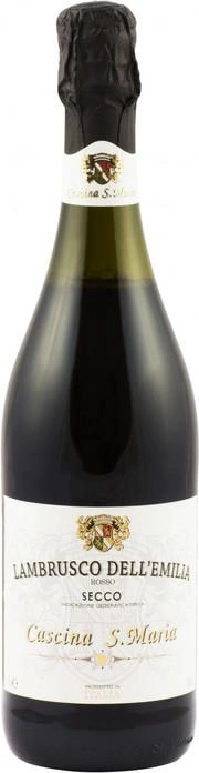 Игристое вино Cascina S. Maria Rosso Secco Lambrusco dell’Emilia IGT  750 мл