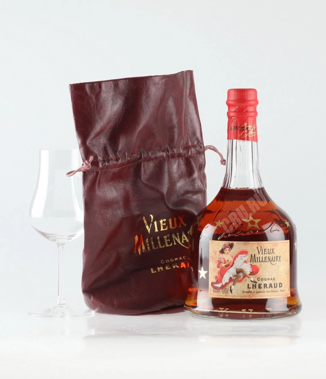 Коньяк Lhéraud Vieux Millenaire gift box Леро Вье Мильнэр в подарочной коробке 700 мл