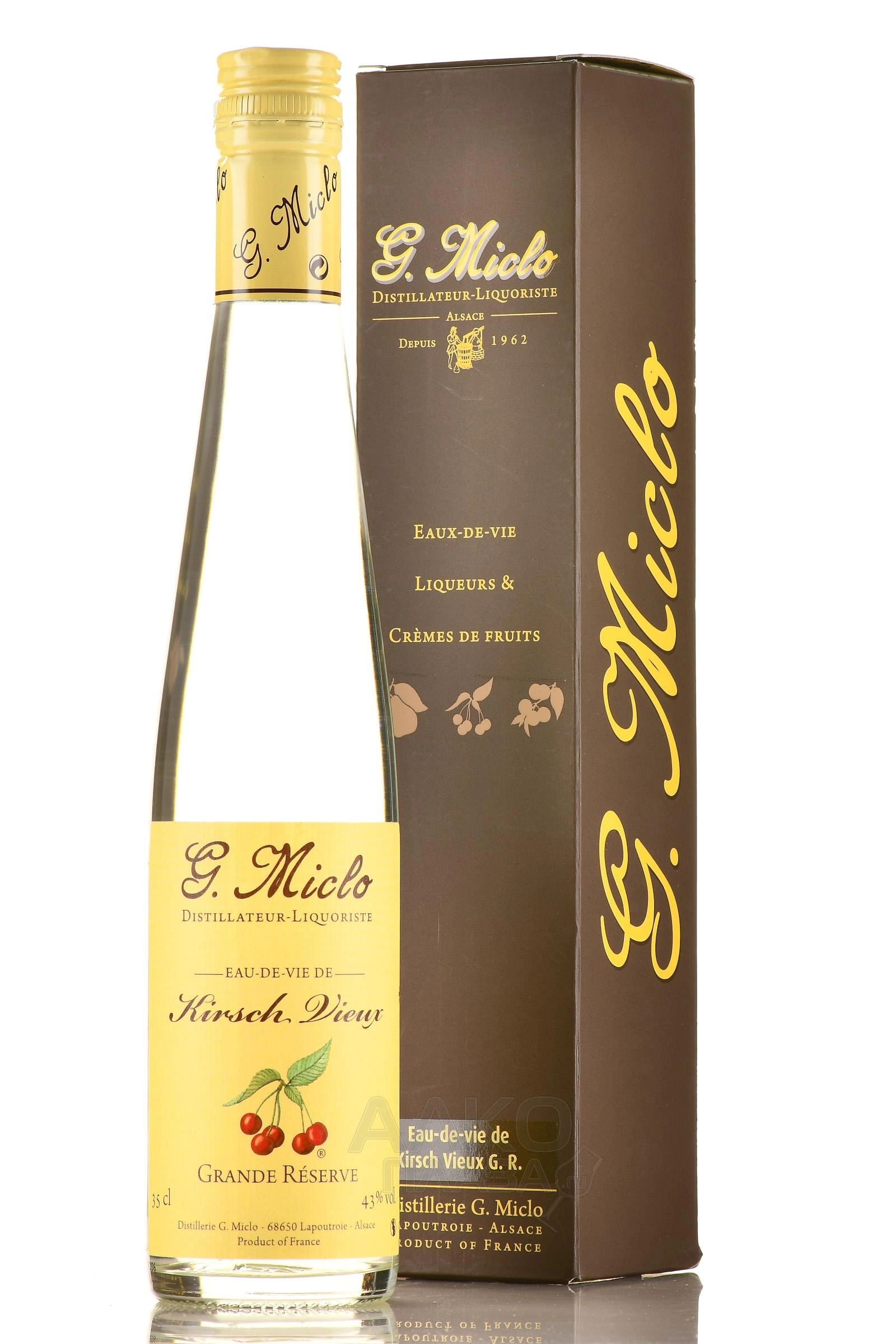 Ликер G Miclo Eau de vie de Kirsch Vieux Grande Reserve 350 мл