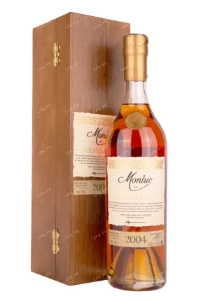 Арманьяк  Monluc Armagnac AOC  wooden box  2004 700 мл