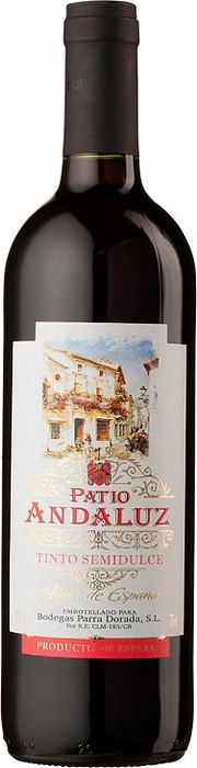 Вино Patio Andaluz Tinto Semidulce  Патио Андалуз Красное Полусладкое 750 мл