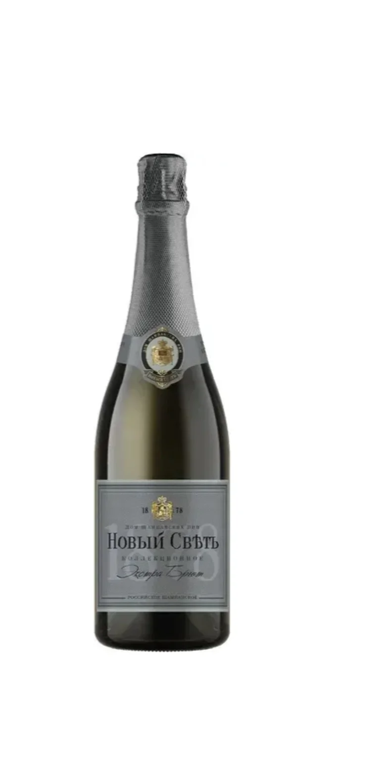 Игристое вино Российское шампанское коллекц. экстра брют белое Новый Свет 750 мл