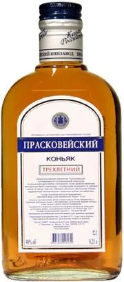 Коньяк  Прасковейский трехлетний Три звёздочки 250 мл