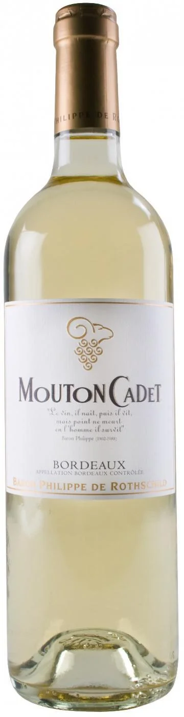Вино  Mouton Cadet  Bordeaux AOC Blanc  Мутон Каде Блан  2014  750 мл