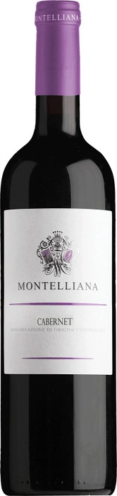 Вино Montelliana, Cabernet Sauvignon  Piave   Монтеллиана Каберне 750 мл