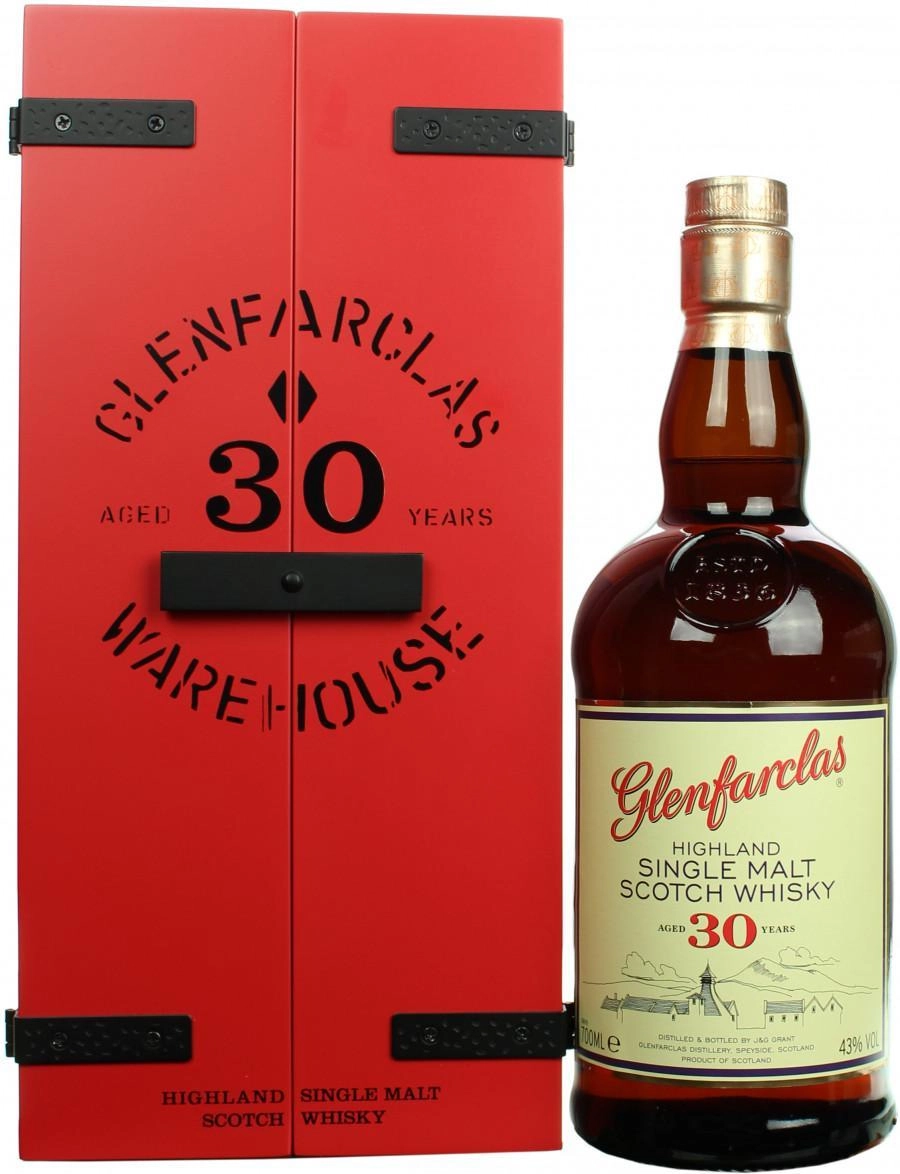 Виски Glenfarclas 30 years wooden box 700 мл