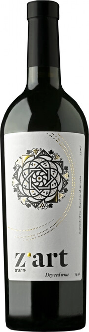 Вино Z'art  Red   Dry  З'арт  красное сухое  2019  750 мл
