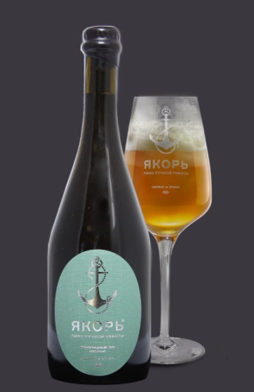 Пиво  виноградное Якорь  Рислинг 750 мл