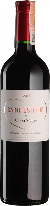 Вино Saint-Estephe de Calon Segur  Saint-Estephe AOC  Сент-Эстеф де Калон Сегюр 2017 750 мл 13,5%