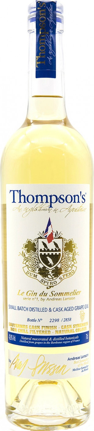 Джин Thompson's Le Gin du Sommelier 700 мл