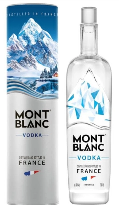 Водка   Mont Blanc gift box  1000 мл